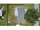Aerial view of a single Gathering home with fenced yard at 430 Tanager Rd, Venice, FL 34293