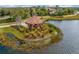 Lakeside gazebo with seating area at 12710 Sorrento Way # 101, Bradenton, FL 34211