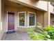 Front entrance with bay window offering view of interior at 12710 Sorrento Way # 101, Bradenton, FL 34211