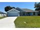 Charming one-story home with a well-manicured lawn and a two-car garage, perfect curb appeal at 4865 Manila Ave, North Port, FL 34288