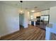 Modern kitchen with stainless steel appliances and white cabinets at 100 N Duncan Ave, Clearwater, FL 33755