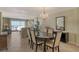 Dining room with table and chairs, ocean view at 19 Whispering Sands Dr # 204, Sarasota, FL 34242