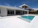 Large pool and spa with expansive patio area at 4819 Higel Rd, Sarasota, FL 34242