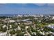 Aerial view of a house and surrounding neighborhood, showing the property's location and proximity to city amenities at 2231 Wood St, Sarasota, FL 34237