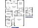 Floor plan showing a spacious layout with three bedrooms and two baths at 2616 Averland Loop, North Port, FL 34287