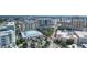 This aerial view showcases the vibrant cityscape with well-maintained streets and lush landscaping at 50 Central Ave # 17Phb, Sarasota, FL 34236