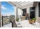 Outdoor patio featuring comfortable seating and a relaxing ambiance with views of the city at 50 Central Ave # 17Phb, Sarasota, FL 34236