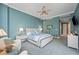 Bright bedroom featuring calming color scheme, and modern furniture at 50 Central Ave # 17Phb, Sarasota, FL 34236