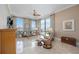 Relaxing living room with comfortable seating and large windows offering a scenic city view at 50 Central Ave # 17Phb, Sarasota, FL 34236