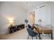 Inviting office area with a sleek desk, chairs, and stylish decor at 50 Central Ave # 17Phb, Sarasota, FL 34236