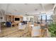 Spacious clubhouse with comfortable seating and a fireplace at 50 Central Ave # 17Phb, Sarasota, FL 34236