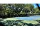 Well-maintained tennis court surrounded by trees at 6033 34Th W St # 1, Bradenton, FL 34210