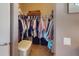 Large walk-in closet with ample hanging space and shelving at 461 Clover Rd, Venice, FL 34293