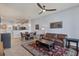 Open living area with a comfortable leather sofa and area rug at 2715 Terra Ceia Bay Blvd # 702, Palmetto, FL 34221