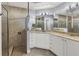 Double vanity bathroom with a large walk-in shower at 2715 Terra Ceia Bay Blvd # 702, Palmetto, FL 34221