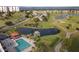 Aerial view of community pool and surrounding golf course at 2715 Terra Ceia Bay Blvd # 702, Palmetto, FL 34221
