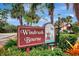 Windrush Bourne community entrance sign at 3124 Windrush Bourne # 10, Sarasota, FL 34235