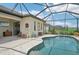 Relaxing pool and patio area with screened enclosure at 5713 Cheech Gln, Lakewood Ranch, FL 34211