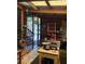 This covered area has a workshop, lighting, and space for projects at 906 Tropical Dr, Bradenton, FL 34208