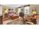 Cozy bedroom with a wooden chest and patterned bedding at 101 S Gulfstream Ave # 4A, Sarasota, FL 34236