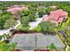 Aerial view of community tennis court at 5551 Bentgrass Dr # 11-103, Sarasota, FL 34235