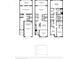 Three-story floor plan with three bedrooms and a two car garage at 9949 Key Haven Rd, Seminole, FL 33777