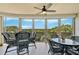 Spacious lanai with scenic views and comfortable seating at 409 N Point Rd # 502, Osprey, FL 34229