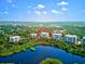 Aerial view showcasing the building's location and surrounding landscape at 409 N Point Rd # 502, Osprey, FL 34229