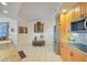 Bright kitchen with granite countertops and stainless steel appliances at 409 N Point Rd # 502, Osprey, FL 34229
