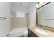 Clean bathroom with tub, toilet and granite countertop at 337 Snapdragon Loop, Bradenton, FL 34212
