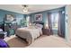 Spacious bedroom with carpeted floor, large window, and neutral wall color at 7407 64Th E St, Palmetto, FL 34221