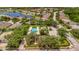 Aerial view of community amenities including a pool and playground at 6122 44Th E Ct, Bradenton, FL 34203