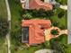 Bird's-eye view of house, pool, and surrounding area at 909 Macewen Dr, Osprey, FL 34229