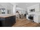Bright kitchen features butcher block island and stainless steel appliances at 1160 Morningside Pl, Sarasota, FL 34236