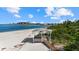 Beachfront gazebo with boardwalk access, offering scenic views at 1160 Morningside Pl, Sarasota, FL 34236