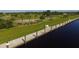 Aerial of community park and waterfront at 14312 Barbarossa Ln, Port Charlotte, FL 33981