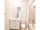 Bright bathroom with a vanity, toilet and bathtub at 5707 N Honore Ave # 621, Sarasota, FL 34243