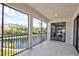 Spacious screened balcony with lake view at 5707 N Honore Ave # 621, Sarasota, FL 34243