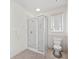 Clean bathroom with a stand-up shower stall at 596 Yawl Ln, Longboat Key, FL 34228