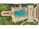 Overhead view of resort-style pool and surrounding area at 3080 Grand Bay Blvd # 532, Longboat Key, FL 34228