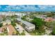 Aerial view showing the building's location and surrounding neighborhood at 1020 Sun N Sea Dr # 102, Sarasota, FL 34242