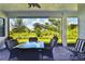 Covered patio overlooking backyard at 4952 Surfside Cir, Bradenton, FL 34211