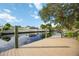 Dock on a waterway with boat parking space and a water view in a neighborhood at 4532 Shark Dr, Bradenton, FL 34208