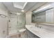 Updated bathroom with marble-look vanity and shower at 515 30Th W Ave # H201, Bradenton, FL 34205