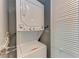 Stackable washer and dryer in convenient laundry closet at 515 30Th W Ave # H201, Bradenton, FL 34205