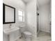 Updated bathroom with a new sink, toilet, and shower at 4323 Rock Creek Dr, Port Charlotte, FL 33948