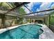 Relaxing screened-in pool area at 1410 21St W St, Bradenton, FL 34205