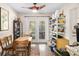 Bright dining room with French doors leading to the pool area at 1525 17Th W St, Palmetto, FL 34221