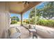 Spacious screened porch overlooking backyard at 4405 Lenox Blvd, Venice, FL 34293