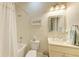 Clean bathroom with a bathtub and vanity at 2942 Trustee Ave, Sarasota, FL 34243